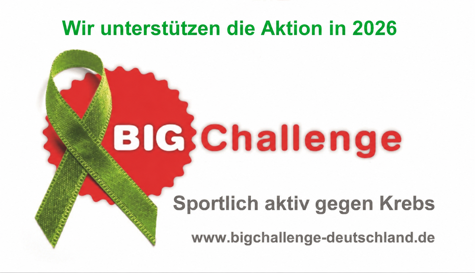 BIG Challenge – Sportlich aktiv gegen Krebs – Wir unterstützen die Aktion